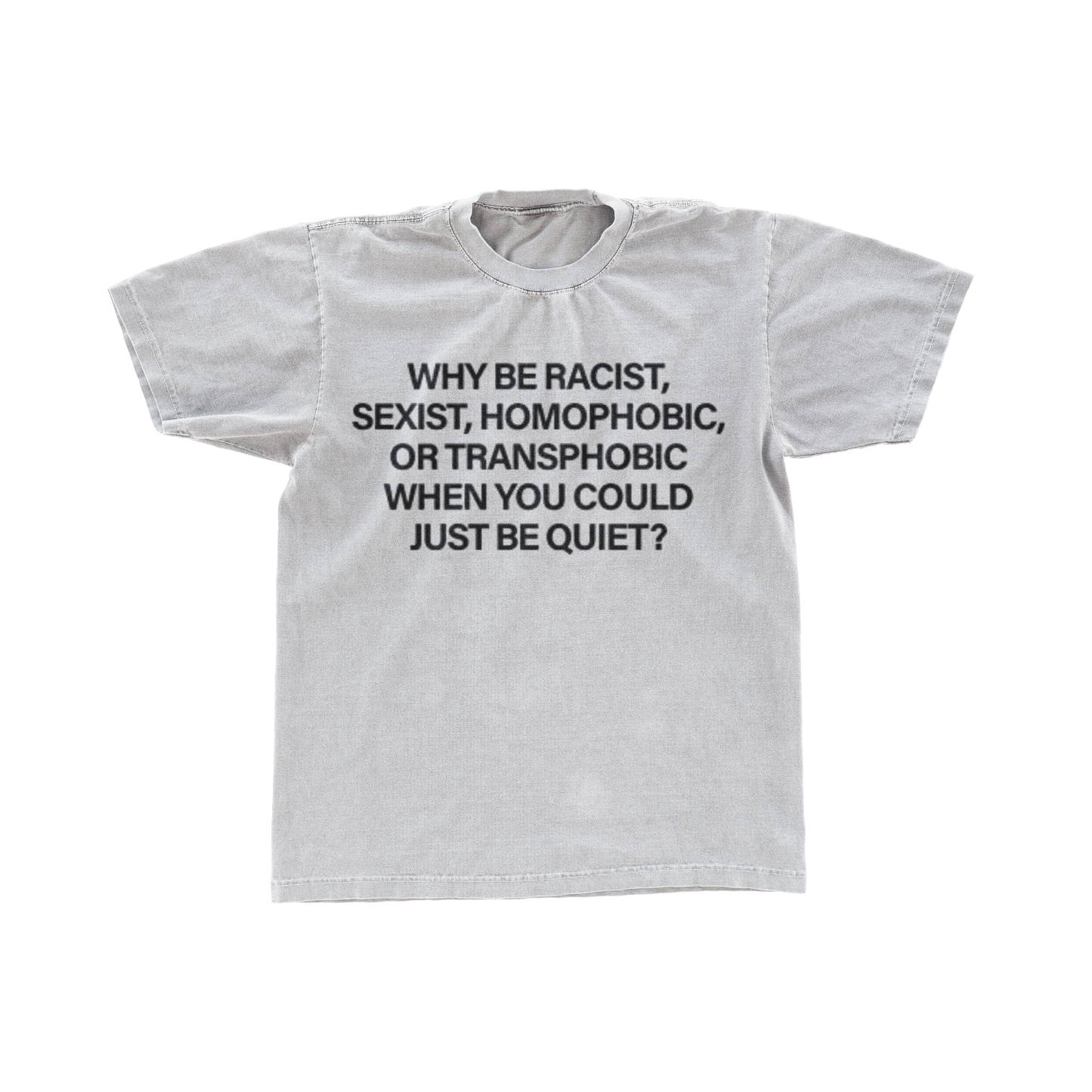 Frank Ocean Just Be Quiet White Tee