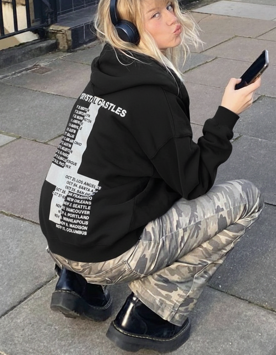 Crystal Castles Tour Hoodie