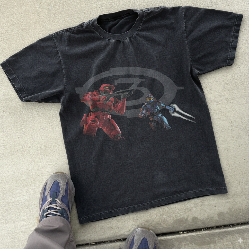 Halo 3 Black Vintage Tee