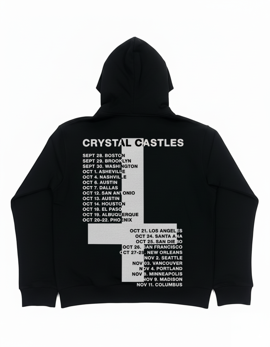 Crystal Castles Tour Hoodie