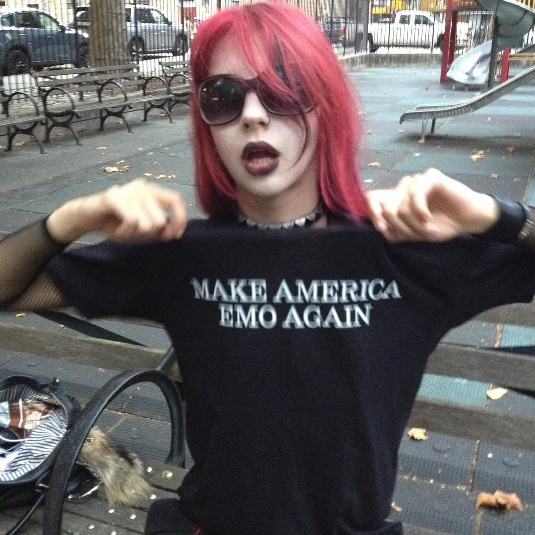 MAKE AMERICAN EMO AGAIN Black Tee