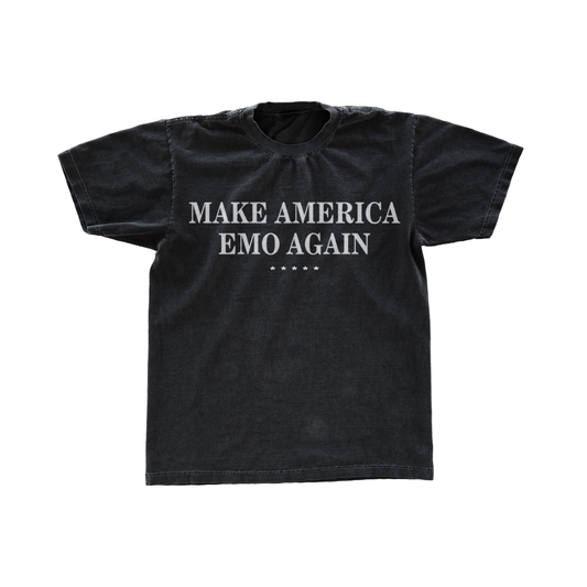 MAKE AMERICAN EMO AGAIN Black Tee